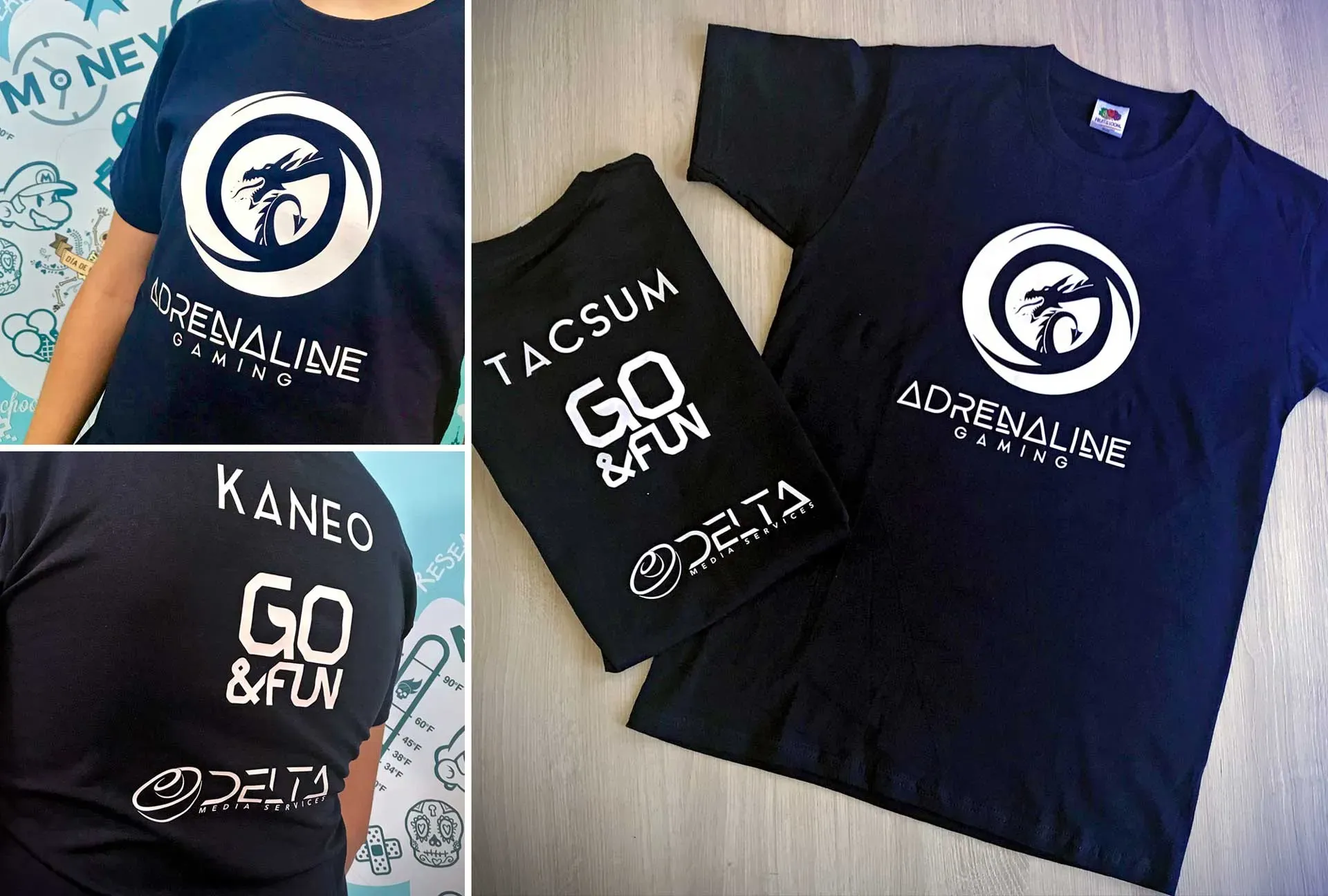Adrenaline Gaming Tshirt — uniforms & kits by Delta Media Services