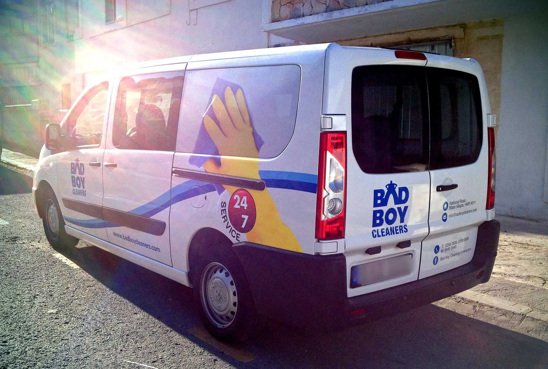 Bad Boy Van — vehicle wrapping by Delta Media Services