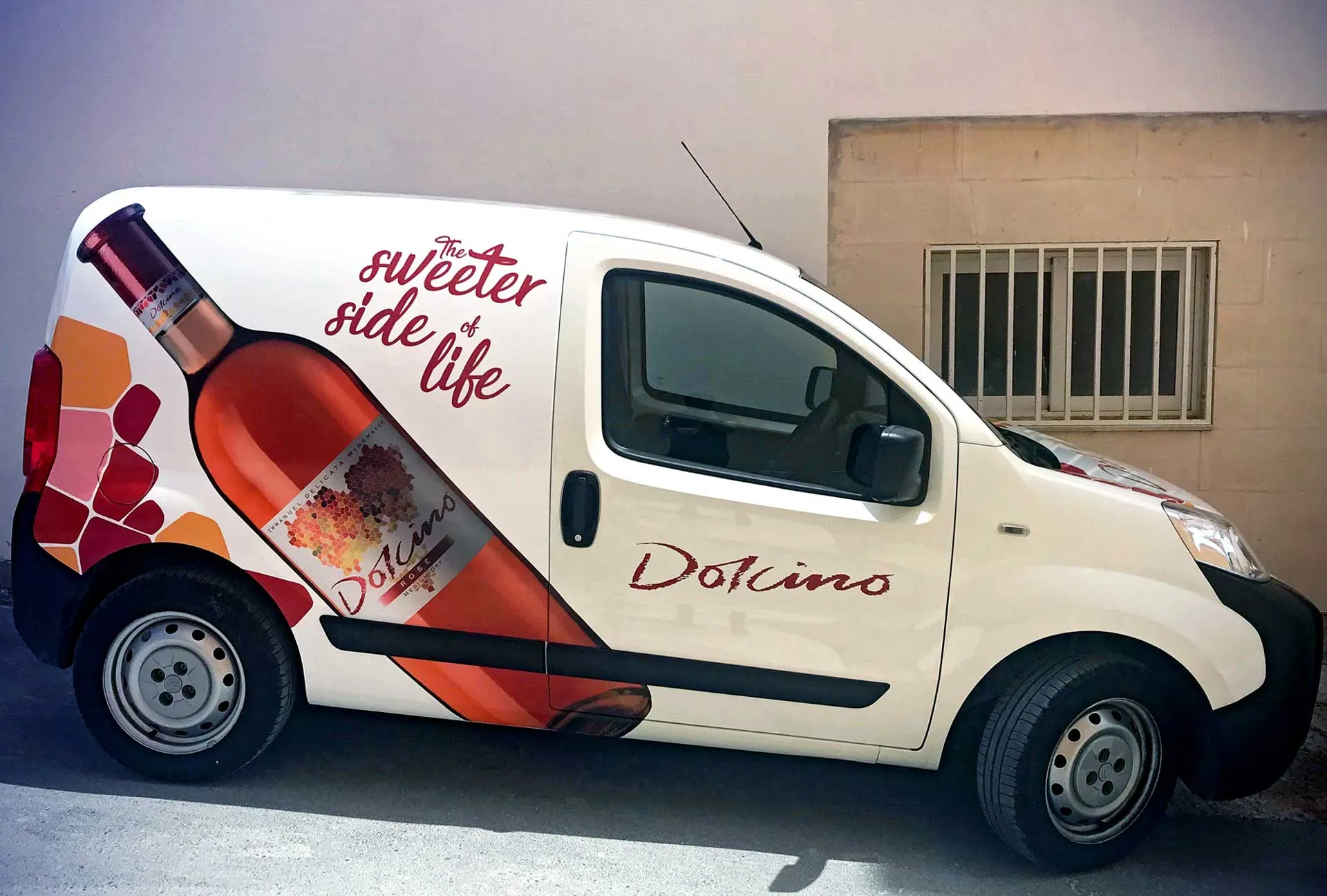 Dolcino Van — vehicle wrapping by Delta Media Services