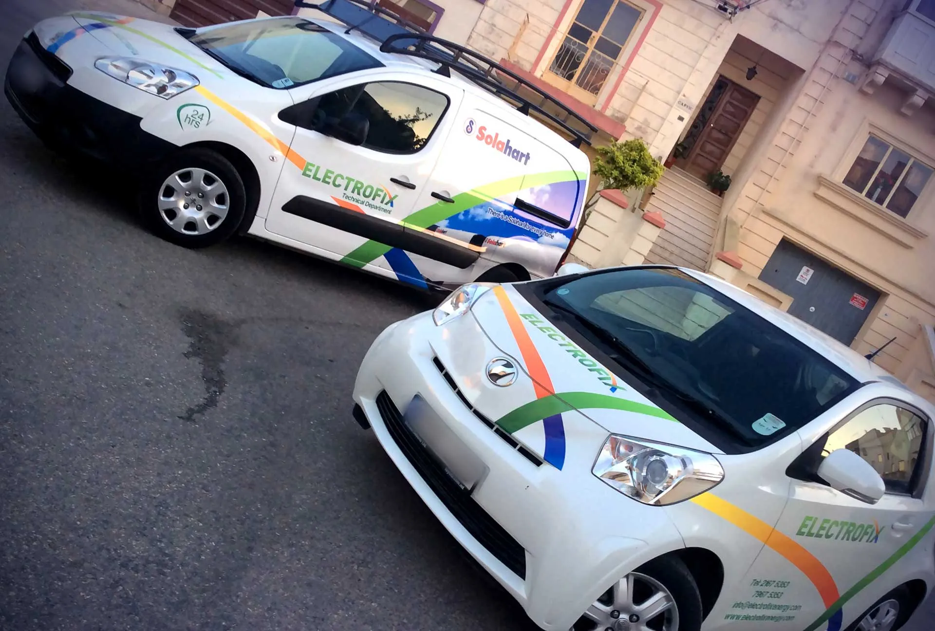 Electrofix Cars — vehicle wrapping by Delta Media Services