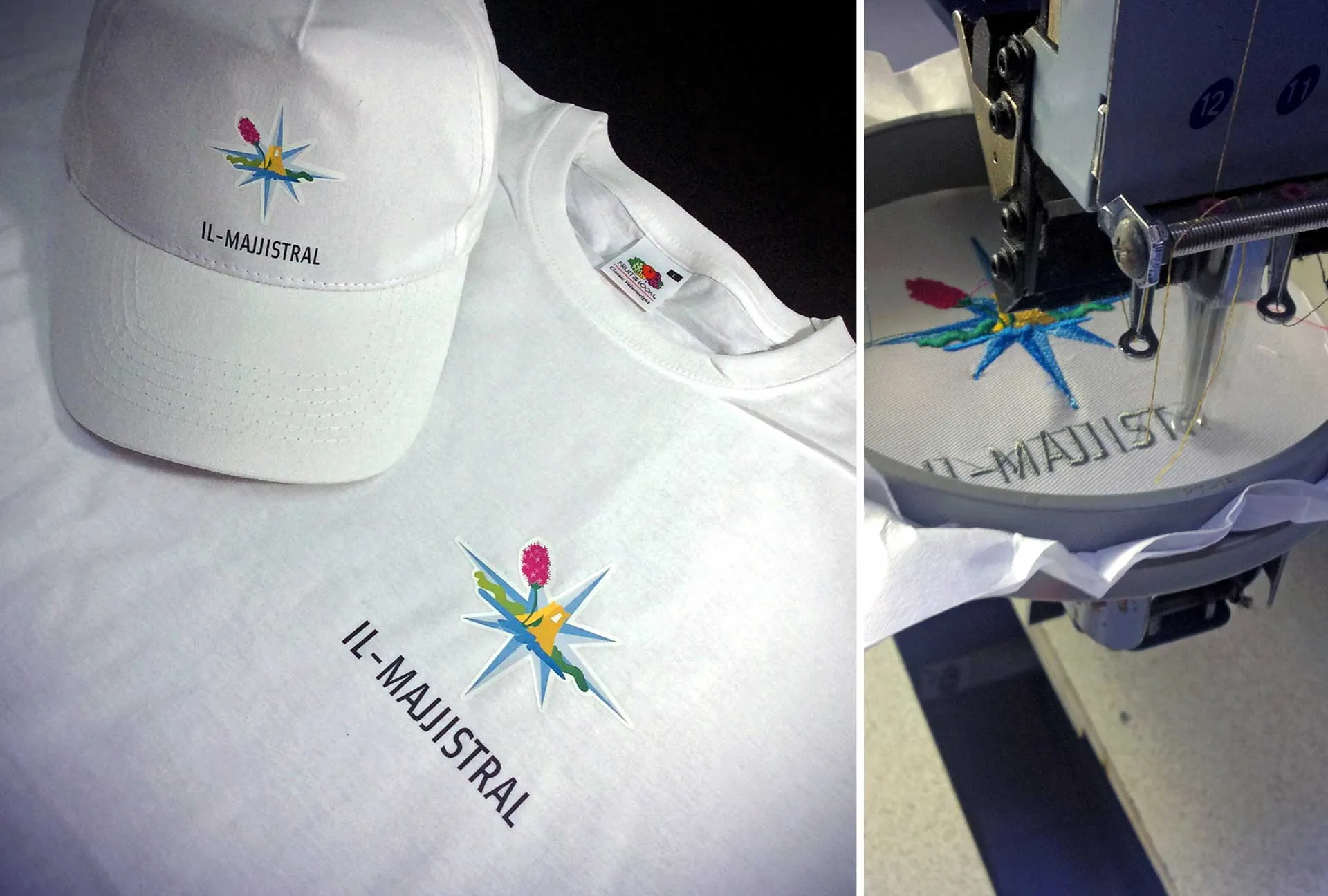 Il Majjistral Tshirt & Cap — embroidery and uniforms & kits by Delta Media Services