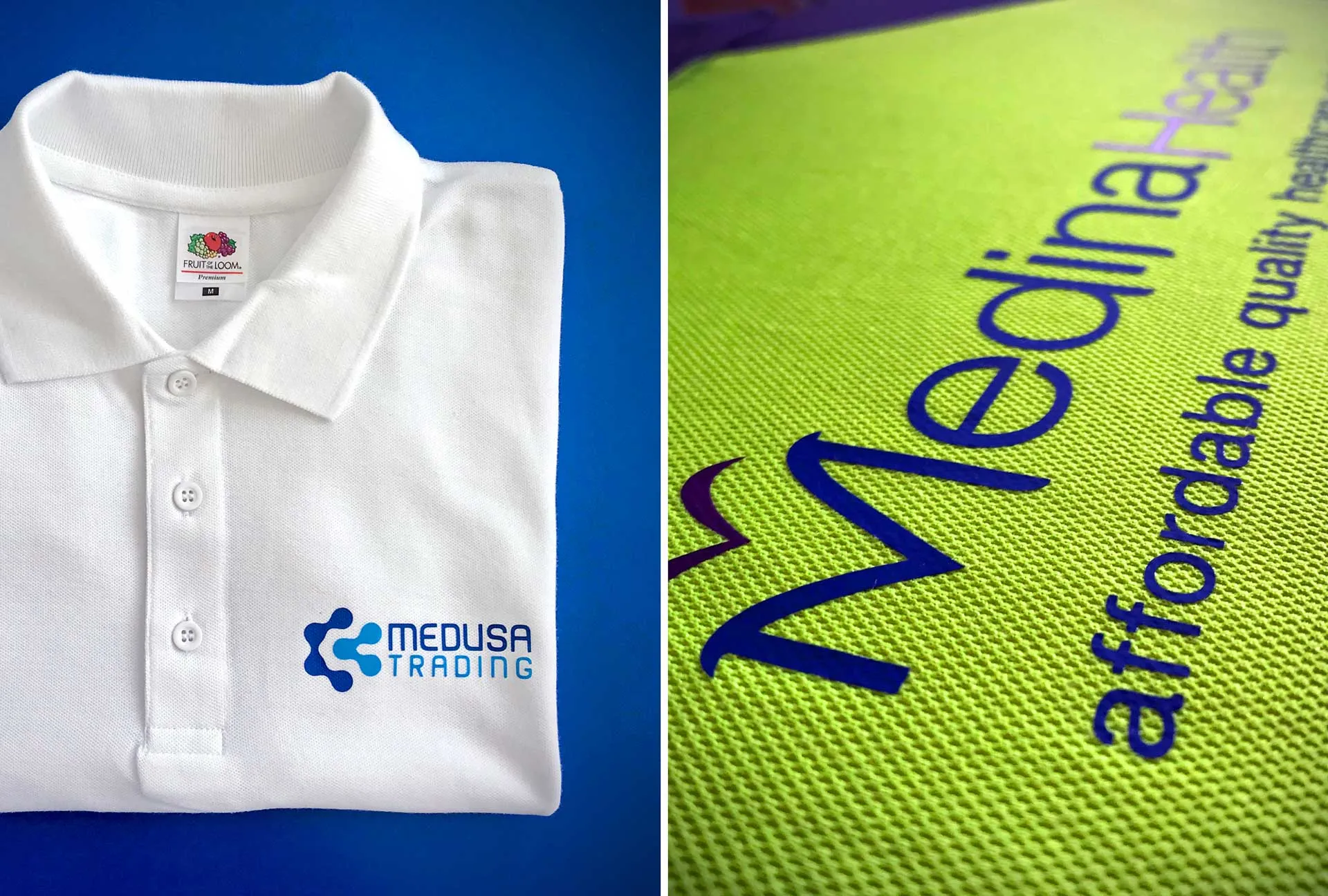 Medusa Training / Medina Health — embroidery and uniforms & kits by Delta Media Services