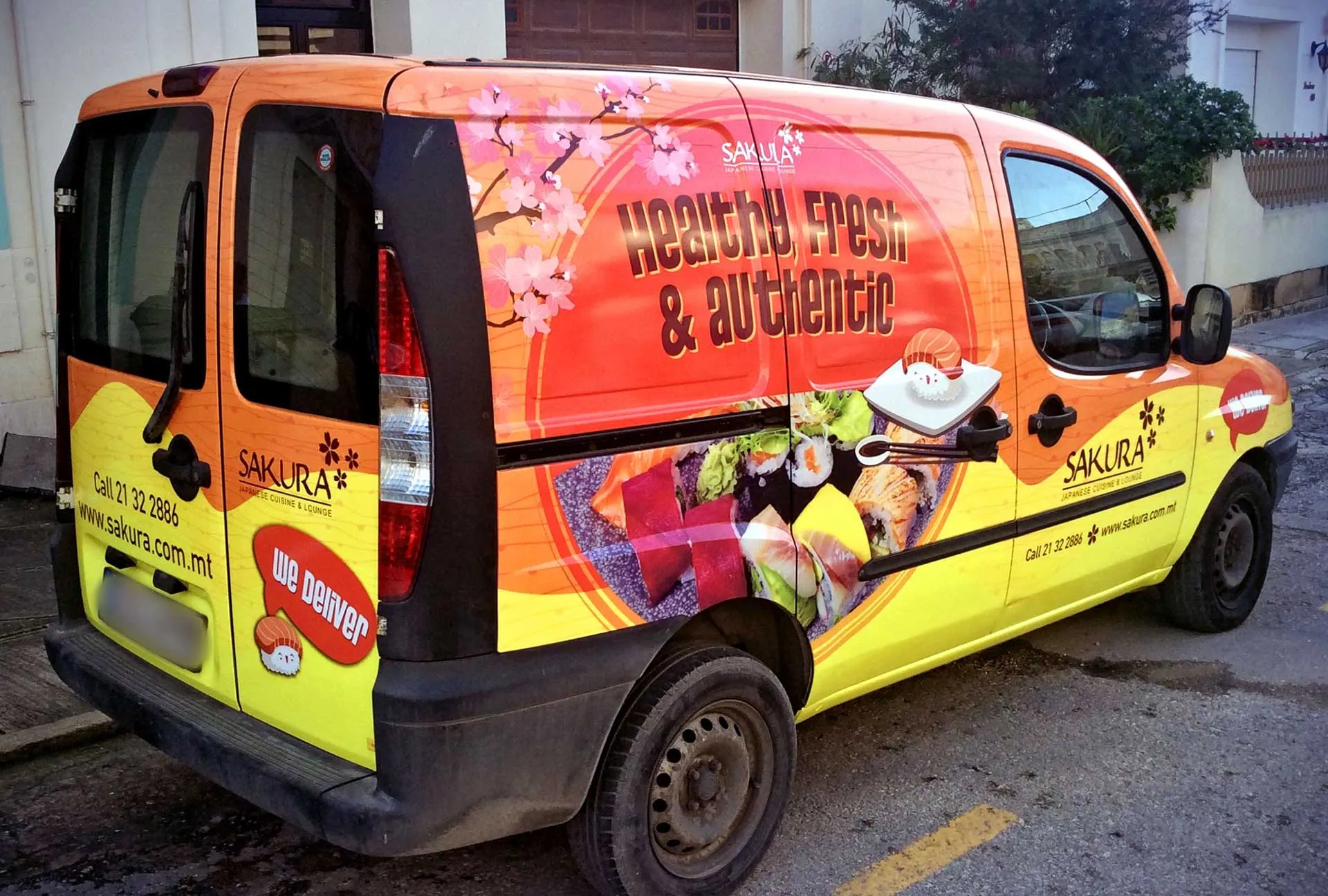 Sakura Van — vehicle wrapping by Delta Media Services