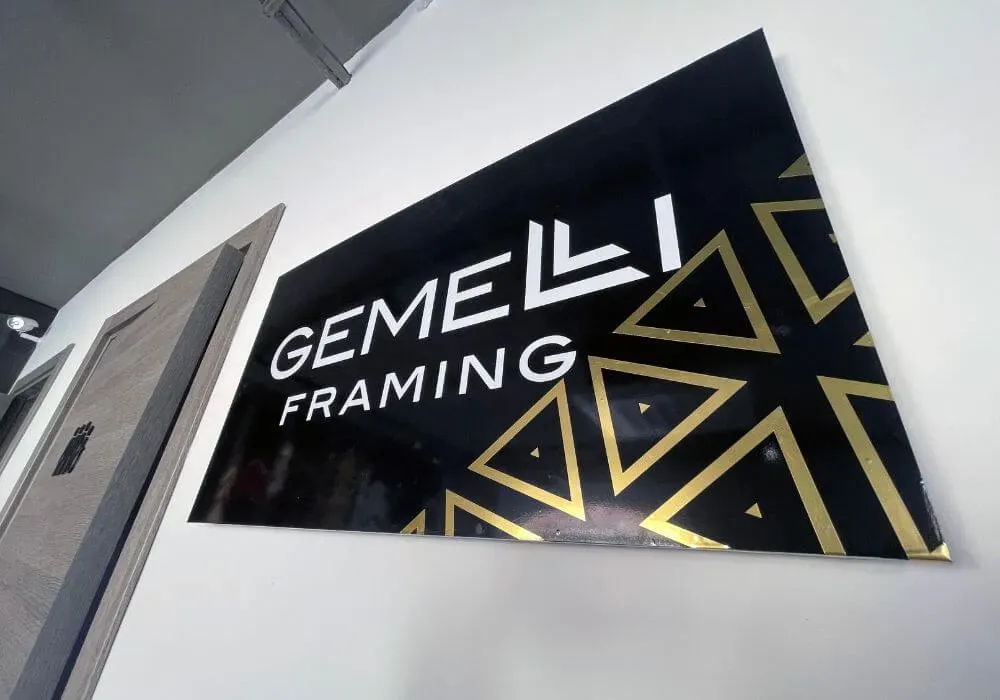 Fabricated signage detail