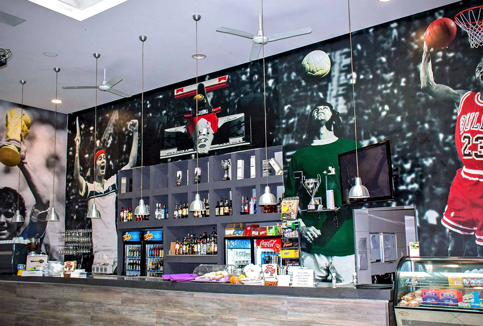 Sports Bar Wallpaper Artwork — wallpaper by Delta Media Services