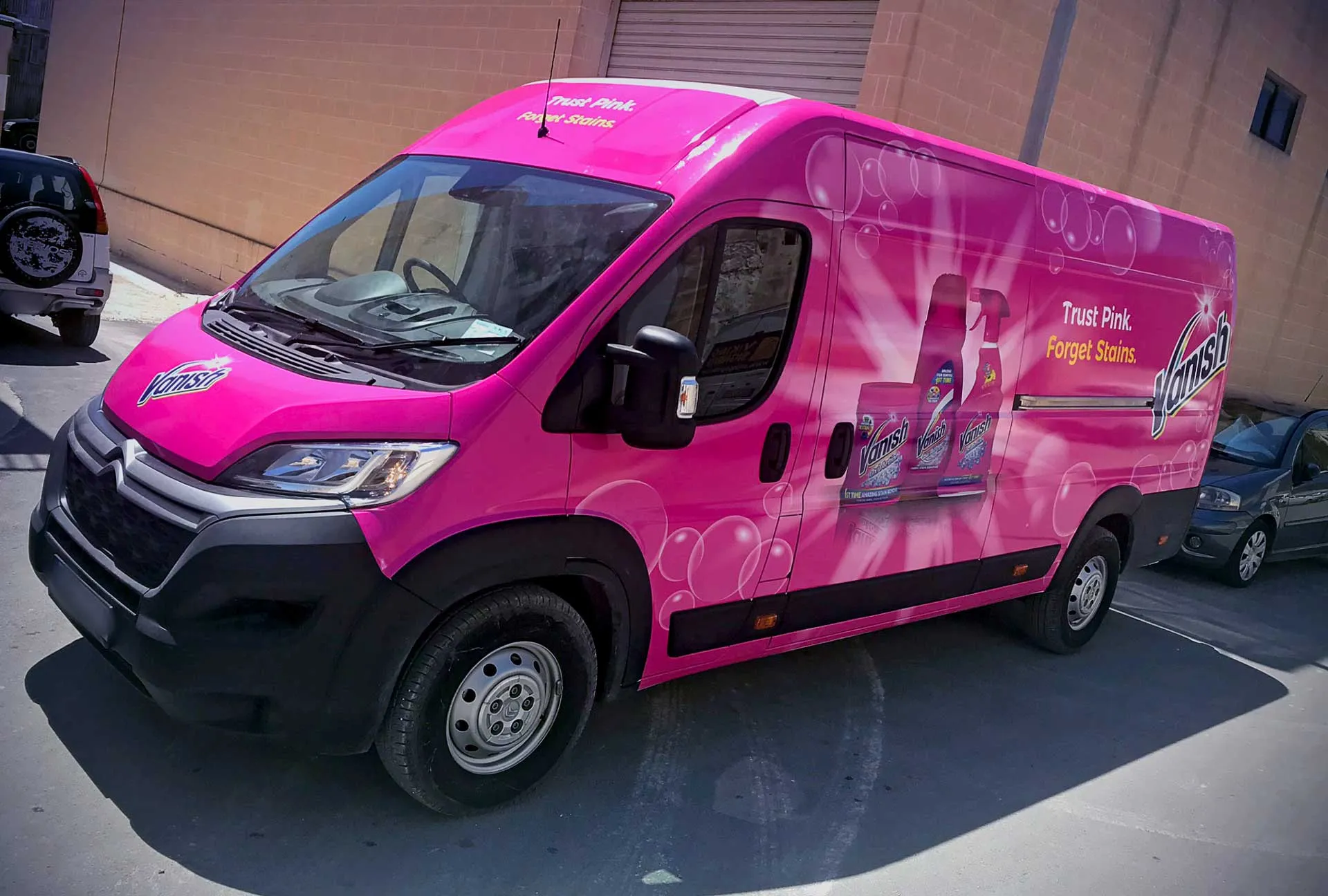 Vanish Van — vehicle wrapping by Delta Media Services